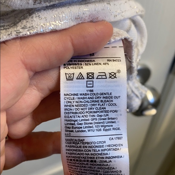 Gap Silvered Striped T-Shirt - Picture 4 of 4